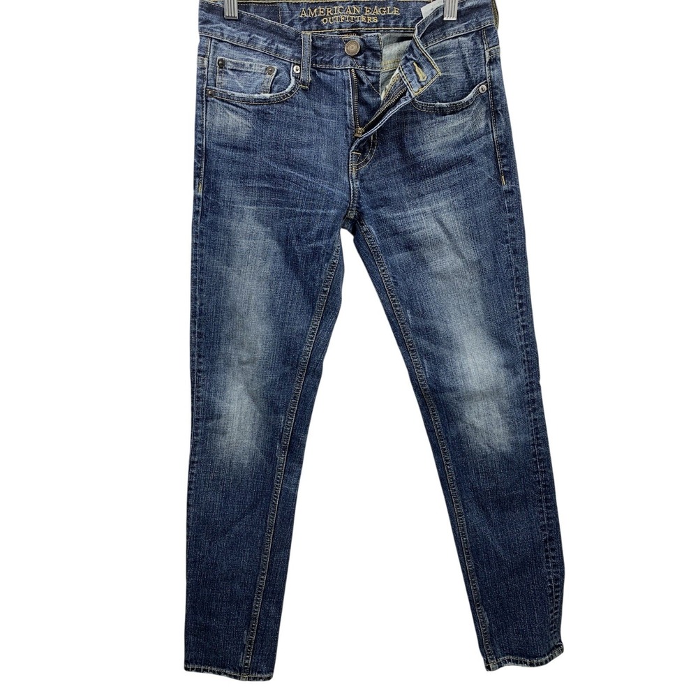 American Eagle Core Flex Jeans Mens 28x32 Blue Slim Fit Medium Wash Denim